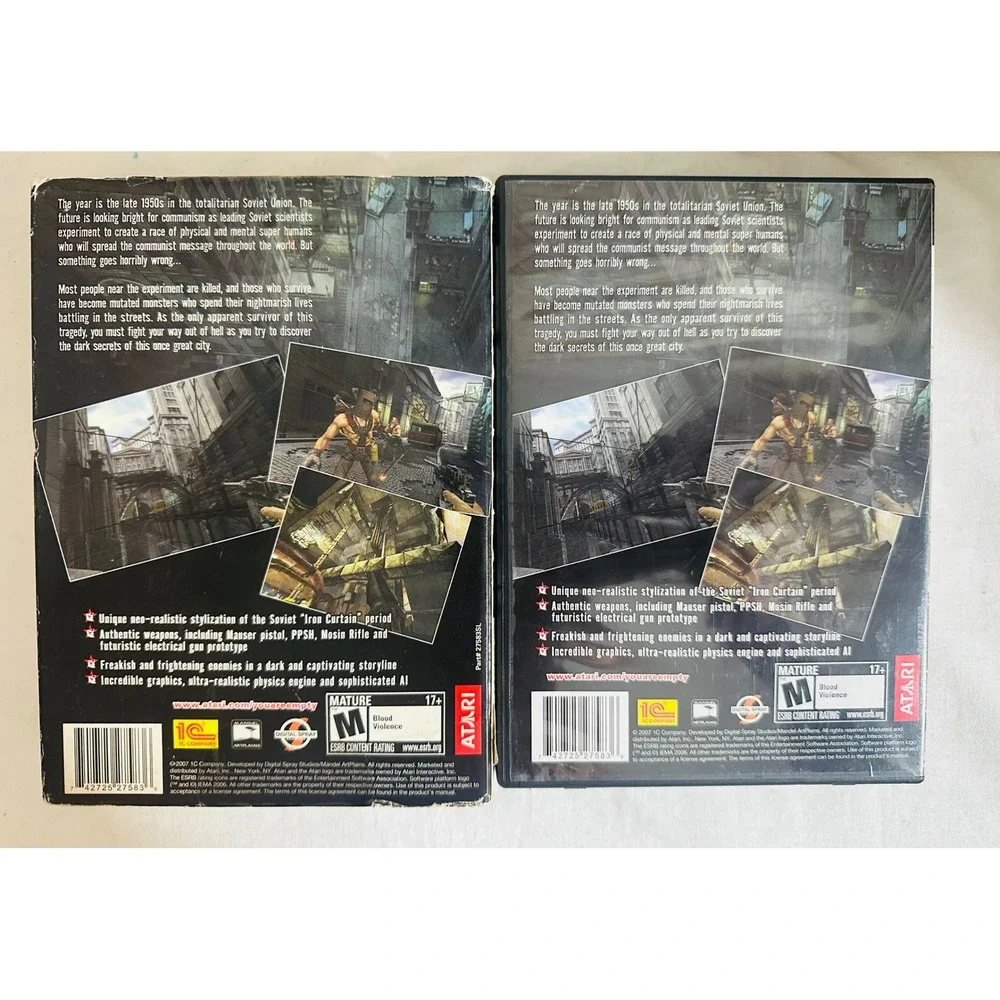 You Are Empty PC Game 2007 CIB Atari Cult Survival Horror W/ Slipcover Manual